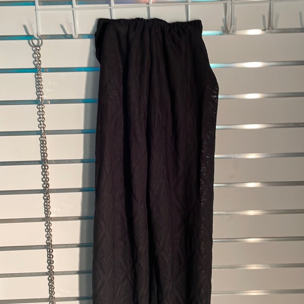 Lace black pants